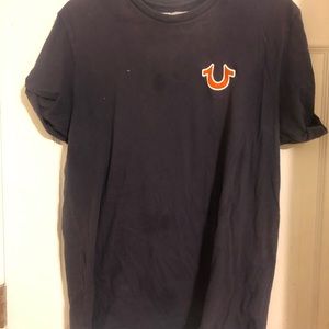 Navy/orange true religion shirt
